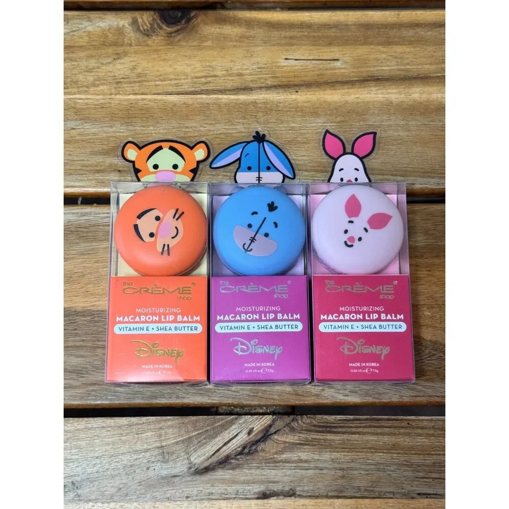 NEW Disney X The Creme Shop Lip Balm Bundle Tigger Eeyore Piglet Winnie Pooh Set
